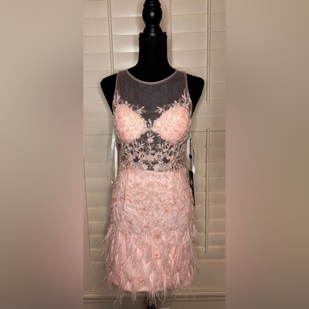 JOVANI 22334 DRESS light pink prom dress size 0 NWT